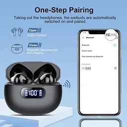 Бездротові навушники Bluetooth 5.3 4 ENC Noise - мініатюра 6