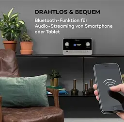 Інтернет-радіо Auna Connect 150 MKII DAB+/FM/Spotify/BT (10037494) - мініатюра 2