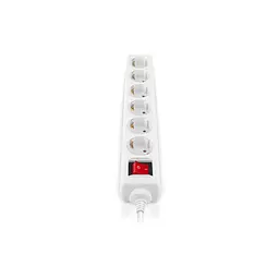 Мережевий фільтр живлення REAL-EL RS-6 Protect M 1.8m, white (EL122300031) - мініатюра 5