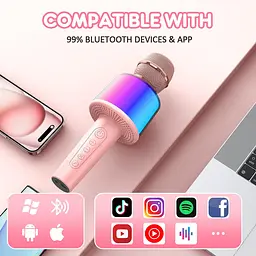Мікрофон з караоке Epik MC005 Pink [154247] - мініатюра 7