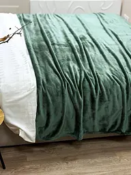 Плед Ecotton 220х240 см Well Soft зелений пудровий (17-0112 Matte green) (24927) - мініатюра 5