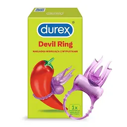 Вібраційне кільце Durex Play Little Devil, 8 см (фіолетовий) - мініатюра 2