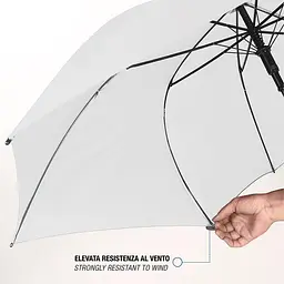 Парасоля-тростина Perletti Golf XXL з системою антивітер біла (P96020-04) - мініатюра 4