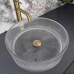 Умивальник VBI Alfano накладний 40x40 см transparent VBI-016303