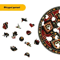 Дерев'яний фігурний пазл puzzlean Червоний Тотем, А3, Картонна коробка 200 елементів - мініатюра 3