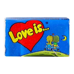 Жувальна гумка Love Is зі смаком полуниці та банана 4.2 г (57027937)