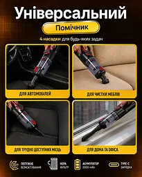 Пилосос Voin вологе та сухе прибирання 120 Вт (V-82CL) - мініатюра 6