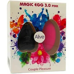 Віброяйце Alive Magic Egg 3.0 Pink з пультом дистанційного керування на батарейках - мініатюра 4