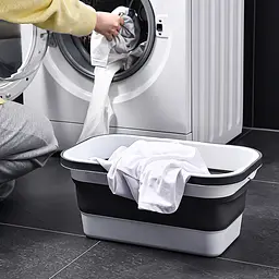 Відро складане MBM My Home Bin-19 біло-сіре 16 л (BIN-19 16L WHITE/GRAY) - мініатюра 7