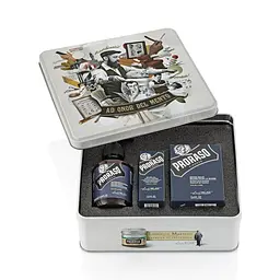 Подарунковий набір для бороди Proraso Azur Lime Beard Kit (balm/100ml + ѕһамр/200ml + oil/30ml)