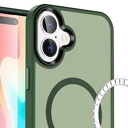 Чохол Ummi Colorful with MagSafe для Apple iPhone 17 (6.3) Зелений / Dark Green - мініатюра 2