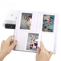 Фотоальбом для Fujifilm Instax Wide 100, 200, 210, 300, 400, Link Wide, Polaroid 600 на 64 фото, сірий  - мініатюра 2