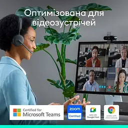 Веб-камера Logitech Brio 4K Ultra HD (960-001723) чорна - мініатюра 10