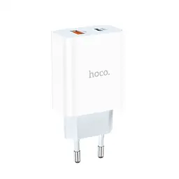Сітчастий зарядний пристрій HOCO C97A PD20W+QC3.0 charger білий