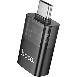 Перехідник Hoco UA36B USB-C Male to USB-A Female OTG Black [140337] - мініатюра 4