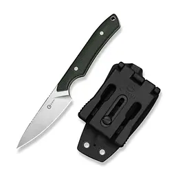 Ніж фіксований кишеньковий Civivi High Grass Field Knife (7,4 см) 14C28N / Micarta зелений з чохлом - мініатюра 4