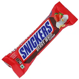 Шоколадний батончик Snickers Berry Whip зі смаком полуничного крему 40 г - мініатюра 2