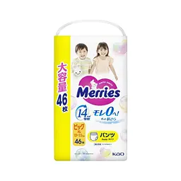 Підгузки Merries розмір XL (12-22 кг) трусики 46 шт (4901301442963)