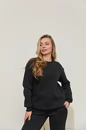 Теплий світшот для майбутніх мам та годування груддю Berlin XXL-3XL (50-52) Lullababe Чорний - мініатюра 6