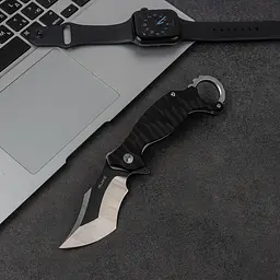 Ніж складаний кишеньковий Ruike P881-B1, (7.6 см) 14C28N / G10 чорний - мініатюра 6