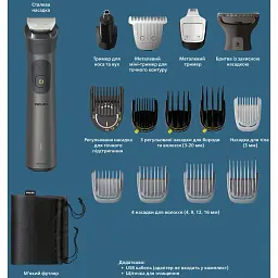 Тример універсальний Philips Series 7000 All-in-One Trimmer (MG7950/15) - мініатюра 4