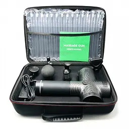 Портативний вібраційний ударний масажний пістолет Massage Gun 24V 2500 мАH (CG1) - мініатюра 4