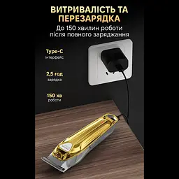 Машинка для стрижки волосся Enchen Sharp 5 SeXiaomi-Professional Gold - мініатюра 7