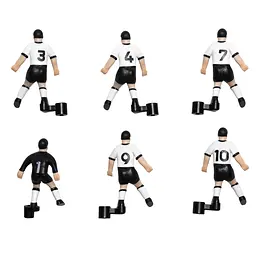 Комплект запасних гравців для настільного футболу Stiga Team White/Black (7113-2043-21) - мініатюра 2