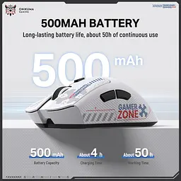 Комп'ютерна мишка Onikuma DM-01 Pro 12800 DPI Bluetooth для комп’ютера та ноутбука Білий - мініатюра 6