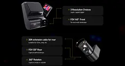 Відеореєстратор Ddpai Z50 GPS Dual (2 камери) з модулем GPS - мініатюра 9