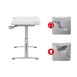 Комп'ютерний стіл HUZARO Hero 2.6 White - мініатюра 6