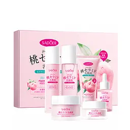 Подарунковий набір косметики для догляду за обличчям Sadoer Peach Lactobacillus 6 в 1 (SD13439)