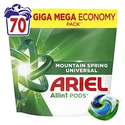 Капсули для прання Ariel Все-в-1 Гірське джерело 70 шт. - мініатюра 10