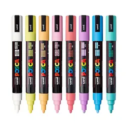 Набір маркерів Uni Posca 0.9-1.3 мм 8 шт. (PC-3M 8C) - мініатюра 3