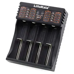 Зарядний пристрій для акумуляторів Liitokala 4 Slots, LCD дисплей, Li-ion/Ni-MH/Ni-Cd/AA/ААA/AAAA/С (lii-402)