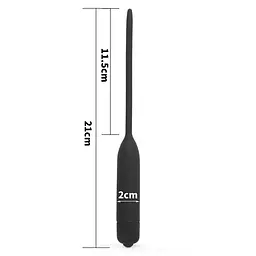 Стимулятор уретри - Anal Indulgence Collection Silicone Vibrating Urethral Dilator - мініатюра 2