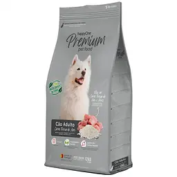Сухой корм для взрослых собак happyOne Premium Adult Dog Fresh Meat со свежим мясом 12 кг