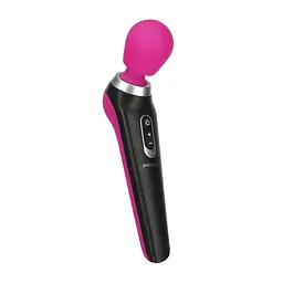 Потужний вібромасажер PalmPower Extreme - Pink, 7 режимів, гнучка головка, перезаряджуваний - мініатюра 1