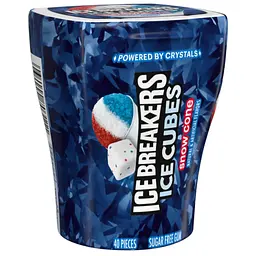 Жувальна гумка Ice Breakers Ice Cubes Snow Cone Flavored Sugar Free 92г - мініатюра 2