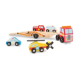 Ігровий набір Melissa & Doug дерев'яний аварійний перевізник-трейлер (MD14610) - мініатюра 3