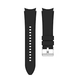 Браслет Galaxy Classic для Samsung Galaxy Watch 6 Classic 43mm 6 Classic 47mm - чорний ширина кріплення 20мм силікон Watchbands (W43-3WB26386209) - мініатюра 3