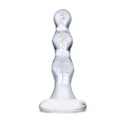 Скляні анальні намиста Glas Triple Play 10 см (прозорий)