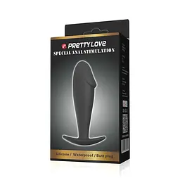 Анальна пробка - Pretty Love Special Anal Stimulation Penis Black - мініатюра 6
