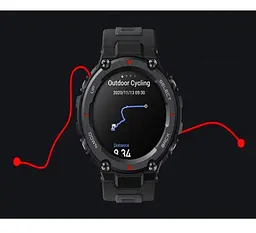 Смарт-годинник Amazfit T-Rex Pro Meteorite Black - мініатюра 4