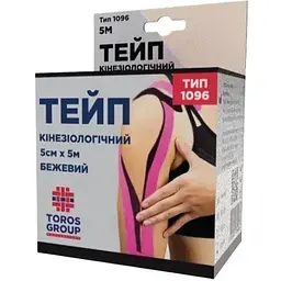 Кінезіологічний тейп Торос-Груп 5 cм x 5 м бежевий - мініатюра 2