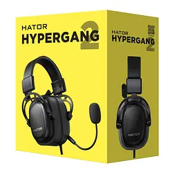 Ігрові навушники з мікрофоном Hator HTA910B Hypergang 2 Black - мініатюра 5
