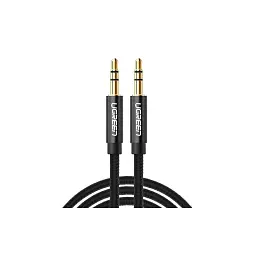 Кабель мультимедійний 3.5mm M to 3.5mm M 1.0m AV112 black Ugreen (50361)