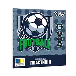 Пластилін "Yes" Football 12 кольор. 240гр №540714