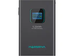Зовнішня батарея для ДБЖ/інвертора Marsriva LiFePO4 51.2V 100Ah BMS (MR-LFP48-100-WMD) - мініатюра 2
