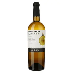 Уцінка. Вино Shabo Reserve Шардоне біле сухе 14% 0.75 л (423550)